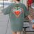 Cute Distressed Super Teacher Superhero Apple Women's Comfort Colors T-Shirt Back Print Moss Cute Distressed Super Teacher Superhero Apple Women's Comfort Colors T-Shirt Back Print Moss
