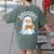 Cute Ghost Reading Book Librarian Teacher Halloween Costume Women's Comfort Colors T-Shirt Back Print Moss