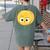 Cute Good Egg Teacher Halloween Costume Group The Big Cheese Women's Comfort Colors T-Shirt Back Print Moss