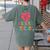 Cute Maestra Teacher Women's Comfort Colors T-Shirt Back Print Moss