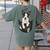 Dog Lovers Boston Terrier In Pocket Dog Face For Men Women Kids Women's Comfort Colors T-Shirt Back Print Moss