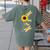 Dragonfly Sunflower Teacher Growth Mindset Choose To Shine Women's Comfort Colors T-Shirt Back Print Moss
