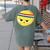 The Eggcellent Athlete Good Egg Teacher Halloween Food Group Women's Comfort Colors T-Shirt Back Print Moss