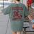 Elopement Wrangler Teacher ABA Behavior Support Cowboy Women's Comfort Colors T-Shirt Back Print Moss