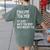 English Teacher Because Math Teachers Need Heroes Too Women's Comfort Colors T-Shirt Back Print Moss