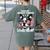 Even My Boston Terrier Loves Trump Trump Supporter Dog Lover Women's Comfort Colors T-Shirt Back Print Moss