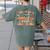 Fall In Love With Learning Autumn Teacher Thanksgiving Women's Comfort Colors T-Shirt Back Print Moss