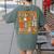 Fall In Love With Music Groovy Thanksgiving Music Teacher Men Women Girls Kids Women's Comfort Colors T-Shirt Back Print Moss