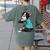 Father's Day Gift Dog Dad Boston Terrier i Love Dad Tattoo Women's Comfort Colors T-Shirt Back Print Moss
