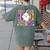 First Grade Boo Crew Teacher Student Halloween Costume Women's Comfort Colors T-Shirt Back Print Moss