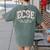 Floral ECSE Early Childhood Special Education SPED Teacher Women's Comfort Colors T-Shirt Back Print Moss