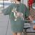 Floral FLower Boston Terrier Mom Grandma Women's Comfort Colors T-Shirt Back Print Moss