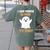 French Teacher Halloween French Class School Women's Comfort Colors T-Shirt Back Print Moss