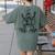 Frog Dissection Biology Anatomy Lab Science Teacher Women's Comfort Colors T-Shirt Back Print Moss