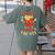 Fun Teacher Happy Fri Yay French Fries Friday Lovers Women's Comfort Colors T-Shirt Back Print Moss