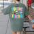 Future Teacher Kid's Career Women's Comfort Colors T-Shirt Back Print Moss Future Teacher Kid's Career Women's Comfort Colors T-Shirt Back Print Moss