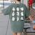 Ghost Science Teacher Chemistry Laboratory Halloween Costume Women's Comfort Colors T-Shirt Back Print Moss