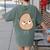Good Egg Teacher Halloween Costume The Couch Potato Women's Comfort Colors T-Shirt Back Print Moss