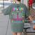 Groovy Day Care Some Days I Rock It Day Care Teacher Life Women's Comfort Colors T-Shirt Back Print Moss