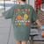 Groovy Fall In Love With Learning Autumn Pumpkin Teacher Women's Comfort Colors T-Shirt Back Print Moss Groovy Fall In Love With Learning Autumn Pumpkin Teacher Women's Comfort Colors T-Shirt Back Print Moss