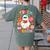 Groovy Halloween Trick Or Teach Retro Floral Ghost Teacher For Men Women Kids Women's Comfort Colors T-Shirt Back Print Moss
