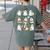 Halloween Ghost Music Teacher Playing Instruments Women's Comfort Colors T-Shirt Back Print Moss