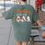 Halloween Ghost Teachers Teaching My Boos Costume Women Men Women's Comfort Colors T-Shirt Back Print Moss