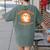 Halloween Teacher Crew Spooky Season Retro Ghost Women's Comfort Colors T-Shirt Back Print Moss