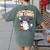 Halloween Teacher Trade Students For Candy Costume Women Women's Comfort Colors T-Shirt Back Print Moss Halloween Teacher Trade Students For Candy Costume Women Women's Comfort Colors T-Shirt Back Print Moss