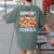 Hanging With My Cookies Gingerbread Christmas Teacher Xmas Women's Comfort Colors T-Shirt Back Print Moss
