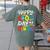 Happy 100th Day Of School 100 Days Of School Teacher Student Women's Comfort Colors T-Shirt Back Print Moss