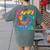 Happy 100th Day Of School Teacher Student 100 Days Tie Dye Men Women Kids Women's Comfort Colors T-Shirt Back Print Moss Happy 100th Day Of School Teacher Student 100 Days Tie Dye Men Women Kids Women's Comfort Colors T-Shirt Back Print Moss
