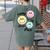 Happy To See Your Face Smile Face Teacher Back To School Women's Comfort Colors T-Shirt Back Print Moss Happy To See Your Face Smile Face Teacher Back To School Women's Comfort Colors T-Shirt Back Print Moss