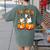 Haunted By 67 Boo Ghost Pumpkin Halloween Teacher Women's Comfort Colors T-Shirt Back Print Moss