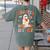 Haunted By 67 Boo Ghost Teacher 6 7 Halloween Costume Women's Comfort Colors T-Shirt Back Print Moss Haunted By 67 Boo Ghost Teacher 6 7 Halloween Costume Women's Comfort Colors T-Shirt Back Print Moss