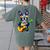 Hawaiian Boston Terrier & Pineapple Ukulele Summer Vacation Women's Comfort Colors T-Shirt Back Print Moss