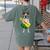 Hawaiian Boston Terrier Dog Pineapple Ukulele Summer For Men Women Girls Kids Women's Comfort Colors T-Shirt Back Print Moss