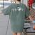 Heartbeat Dog Paw Women's Comfort Colors T-Shirt Back Print Moss