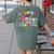 Helping Little Minds Grow Teacher Life Back To School Women's Comfort Colors T-Shirt Back Print Moss