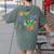 We Are Hungry For Learning Teacher Life Back To School Women's Comfort Colors T-Shirt Back Print Moss