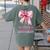 I'm Literally Just a Teacher Pencil Coquette Bow School Women's Comfort Colors T-Shirt Back Print Moss I'm Literally Just a Teacher Pencil Coquette Bow School Women's Comfort Colors T-Shirt Back Print Moss