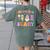 Inclusion Isn't Scary Ghost Halloween SLP Sped Teacher Women's Comfort Colors T-Shirt Back Print Moss