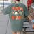 Inclusion Isn't Scary SLP Sped Teacher Halloween Women's Comfort Colors T-Shirt Back Print Moss