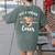 Just A Teacher Who Loves Cows Shirt Cute Highland Cow Women's Comfort Colors T-Shirt Back Print Moss