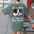 Just a Woman Who Loves Her Boston Terrier Cute Dog Mom Women's Comfort Colors T-Shirt Back Print Moss