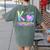 K Is For Kindergarten Teacher Tie Dye Back To School Kinder Women's Comfort Colors T-Shirt Back Print Moss