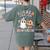 Kindergarten Boo Crew Halloween Floral Ghost Kinder Teacher Women's Comfort Colors T-Shirt Back Print Moss