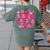 In My Kindergarten Era Girl Back To School Kinder Teacher Women's Comfort Colors T-Shirt Back Print Moss