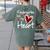 Kindergarten Has My Heart Buffalo Print Teacher Valentine Women's Comfort Colors T-Shirt Back Print Moss Kindergarten Has My Heart Buffalo Print Teacher Valentine Women's Comfort Colors T-Shirt Back Print Moss