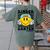 Kindergarten Teacher Hippie Smile Face Back School Women's Comfort Colors T-Shirt Back Print Moss Kindergarten Teacher Hippie Smile Face Back School Women's Comfort Colors T-Shirt Back Print Moss